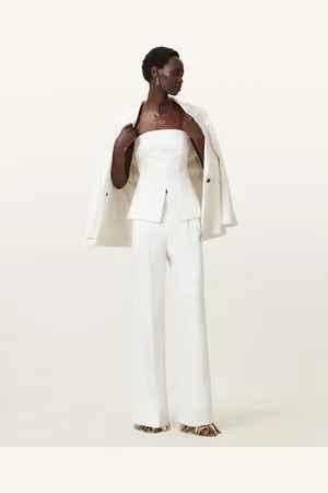 AllSaints Bonnie Tailored Linen Blend Bodice