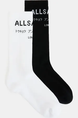 AllSaints Underground Logo Socks 2 Pack