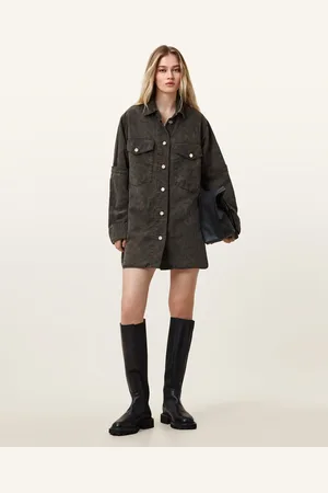 AllSaints Faye Oversized Denim Shirt Dress