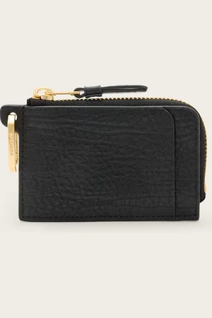 AllSaints Remy Leather Grain Wallet