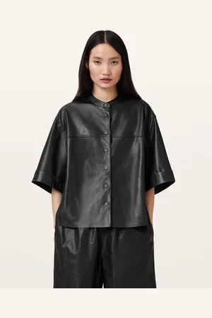 AllSaints Jenna Lea Leather Shirt