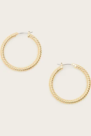 AllSaints Beck Rope Hoop Earrings