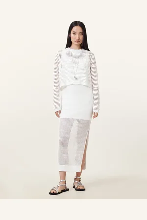 AllSaints Miro Open Stitch 2-in-1 Maxi Dress