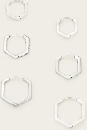 AllSaints Hattie Mixed Hoop Earring Set