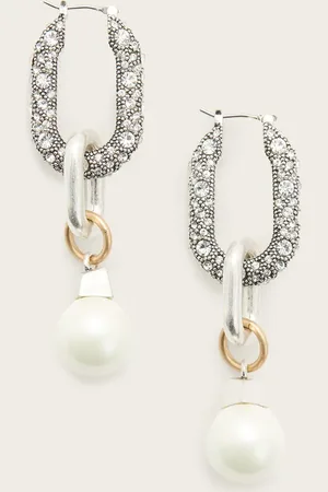 AllSaints Cadence Two Tone Link Earrings