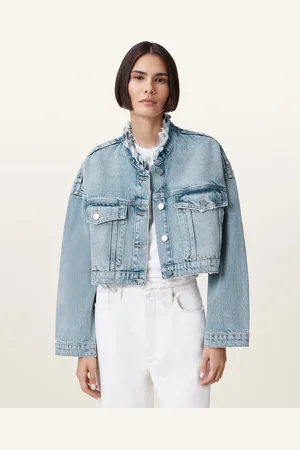 AllSaints Sonny Cropped Oversized Jacket