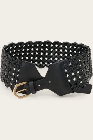 AllSaints Mathilde Woven Leather Waist Belt