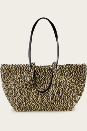 AllSaints Allington Straw Tote Bag