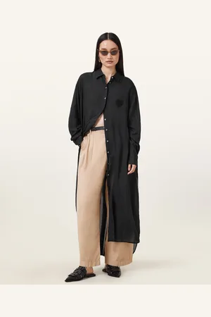 AllSaints Ezra Maxi Shirt Dress