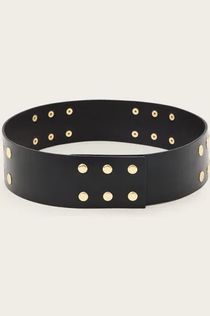 AllSaints Rio Studded Leather Waist Belt
