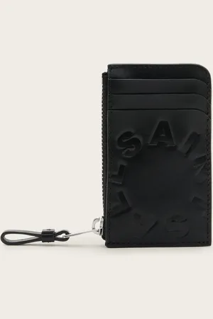 AllSaints Isamu Tierra Embossed Leather Cardholder