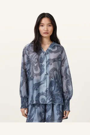 AllSaints Isla Printed Long Sleeve Shirt