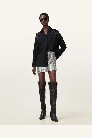 AllSaints Jamilia Embellished Mini Skirt