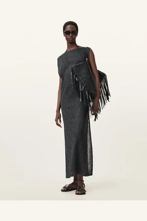 AllSaints Kaito Jacquard Sleeveless Maxi Dress