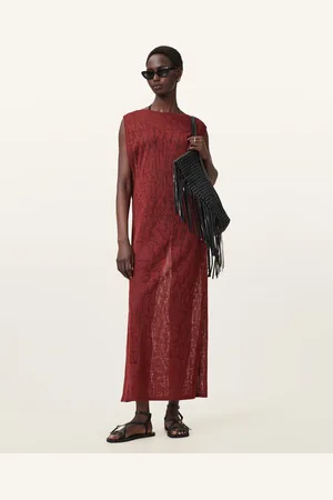 AllSaints Kaito Jacquard Sleeveless Maxi Dress