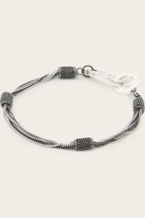AllSaints Fleur Two Tone Multi-Chain Bracelet