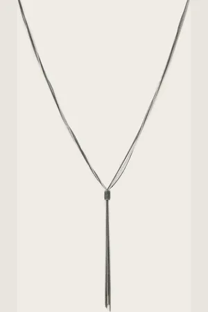AllSaints Fleur Two Tone Multi-Chain Necklace