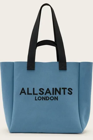 AllSaints Izzy Large Logo Knitted Tote Bag