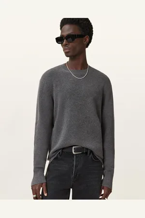 AllSaints Hayes Waffle Crew Neck Jumper