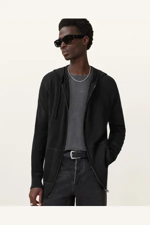 AllSaints Maes Merino Zip Up Hoodie