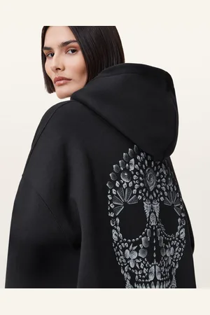 AllSaints Shkull Etienne Graphic Oversized Hoodie