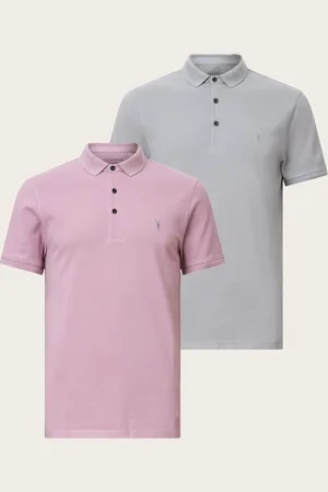 AllSaints Reform Short Sleeve Polo Shirts 2 Pack