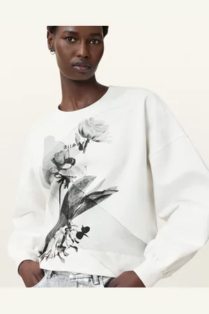AllSaints Lyss Lila Graphic Cotton Sweatshirt