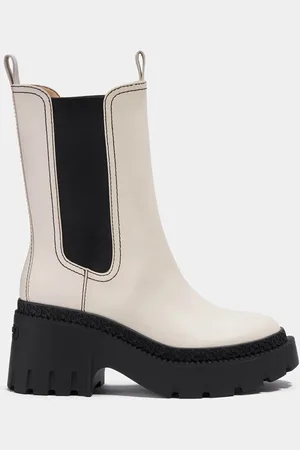 Coach Alexa Leather Heeled Chelsea Boots - UK 3