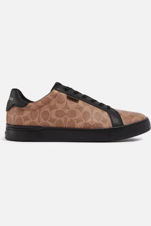 Coach Lowline Signature Printed Coated-Canvas Trainers - UK 7