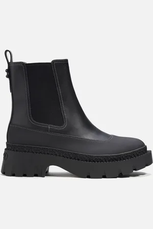 Coach Jayla Leather Chelsea Boots - UK 3