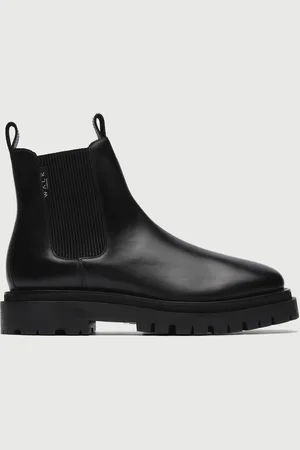WALK LONDON Dana Leather Low Chelsea Boots - UK 7