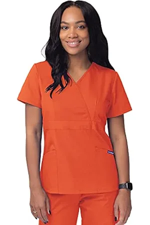  Sivvan Scrubs for Women - Mock Wrap Scrub Top - S8302