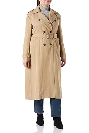 BOSS - Regular-fit trench coat with buckled belt