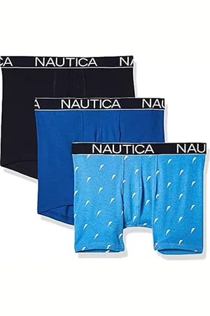  Nautica Mens 3-Pack Classic Underwear Cotton Stretch Boxer  Brief
