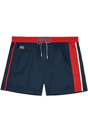 Boxer Simon HO1 navy - HOM : sale of Boxer shorts, Shorty for men H