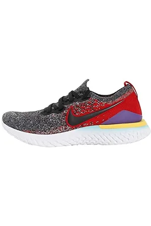 Nike epic react flyknit 2 mens black black-hyper jade-university red best sale