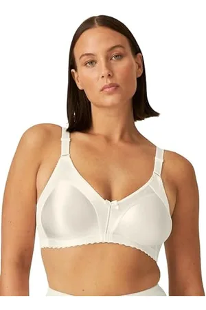 UK Women's Full Cup Minimizer Bra Wide Straps Non-Wired No Padding