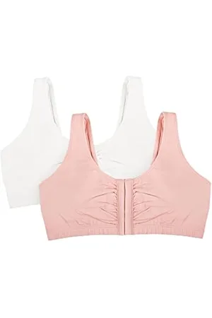 Fruit of the Loom Women's Front Close Builtup Sports Bra, Opaque