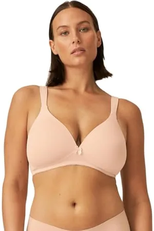 Naturana Cotton Soft Cup Bra 86545 Wire Free Non-Padded Everyday Womens  Lingerie