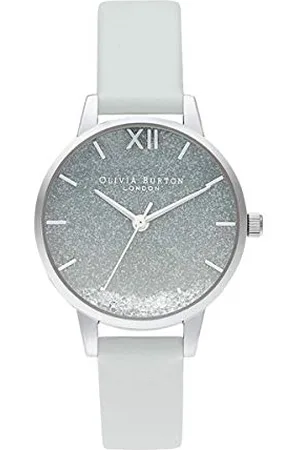 Olivia Burton Analogue Quartz Watch for Women with Grey Nylon Strap - OB16US27