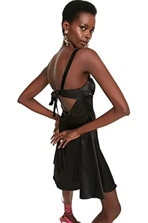 Trendyol Women Glam Mini Skater Regular Woven Dress