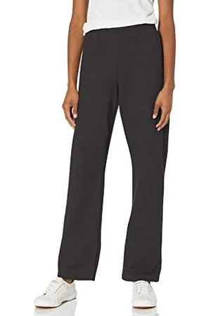 Hanes Ladies EcoSmart Fleece Open Bottom Sweatpants Available in Petite EcoSmart Petite Open Leg Joggers, , L