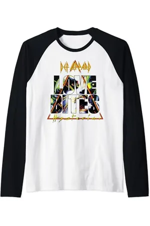Def Leppard Love Bites Hysteria Raglan Baseball Tee