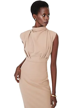 Trendyol Black Steile Collar Dress