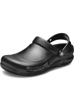 Crocs Unisex Bistro Clogs, Black, 8 UK Men/ 9 UK Women