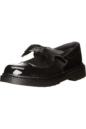 Dr. Martens Girls Maccy II J Mary Janes, Black (Black Patent Lamper 001), 13 Child UK (32 EU)