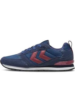 Hummel Unisex Monaco 86 Sneaker, Black IRIS/Rhubarb, 3.5 UK