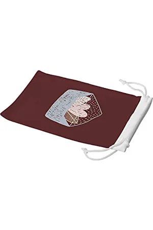 Bonamaison Digitally Printed Glasses Pouch, Sunglasses Pouch, 100% Cotton, Soft & Slim, Protective Glasses Case with Drawstring Closure, 1 Piece, 11x19 cm