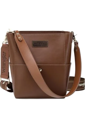 Montana West Wrangler Bucket Handbags for Women Crossbody Shoulder Purse with Organizer Insert