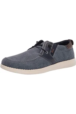 Nunn Bush Mens Brewski Wallabee Canvas Moc Toe Bungee Slip-on Loafer, , 8 US